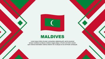 Maldivas bandeira abstrato fundo Projeto modelo. Maldivas independência dia bandeira papel de parede vetor ilustração. Maldivas ilustração