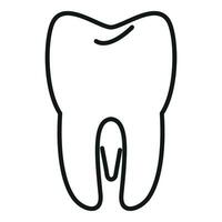 dente transplante ícone esboço vetor. bioimpressão anatomia vetor