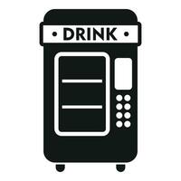 beber recipiente vendendo ícone simples vetor. bebendo máquina vetor