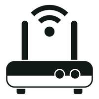 Wi-fi roteador ícone simples vetor. armazenamento nuvem tecnologia vetor