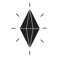 modelo de design de vetor de logotipo de ícone de diamante