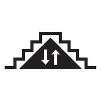 modelo de design de vetor de logotipo de ícone de escada
