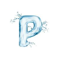 realista água Fonte, carta p fluxo líquido tipo vetor