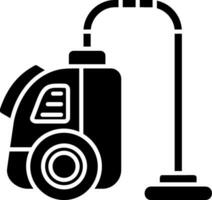 ícone de glifo do aspirador de pó vetor