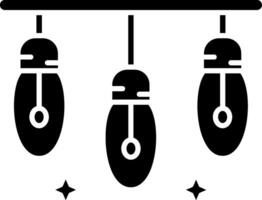 ícone de glifo de luzes vetor