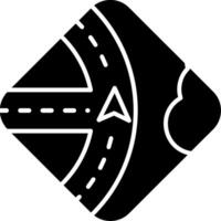 ícone de glifo de navegação vetor
