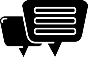 ícone de glifo de mensagem vetor