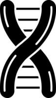 ícone de glifo de DNA vetor