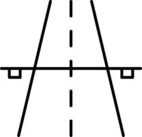 ícone de linha de estrada vetor