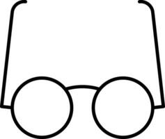 ícone de linha de óculos vetor