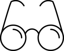 ícone de linha de óculos de leitura vetor