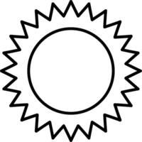 ícone da linha do sol vetor
