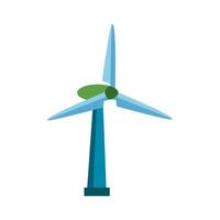 ícone de turbina de moinho de vento vetor