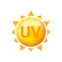 uv radiação, ótimo Projeto para qualquer propósitos. Perigo Atenção ícone. seta ícone. uv radiação para conceito Projeto. vetor