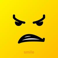 amarelo sorriso. sorrir ícone. vetor emoticon definir. vetor fundo. engraçado arte