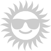 emoji sun vetor