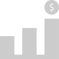 gráfico de dinheiro vetor