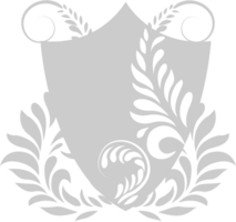 escudo floral vetor