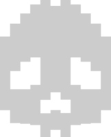 pixel do crânio vetor
