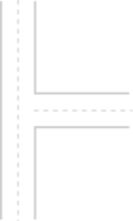 perpendicular estrada mapa ferramenta vetor