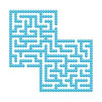 labirinto abstact. jogo educativo para crianças. quebra-cabeça para crianças. enigma do labirinto. encontre o caminho certo. ilustração vetorial. vetor