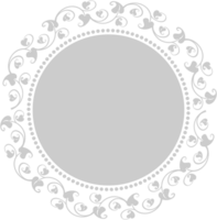 círculo de quadro de decoração vetor