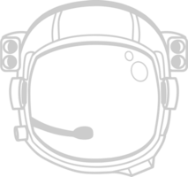 capacete de astronauta vetor