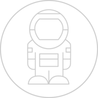 ícone de astronauta vetor