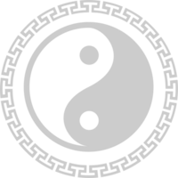 yin yang vetor