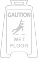 placa molhado chão vetor
