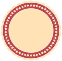 círculo Estrela emblema vetor