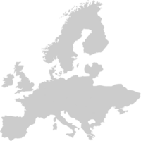 mapa da europa vetor