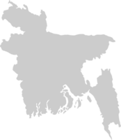 mapa de bangladesh vetor