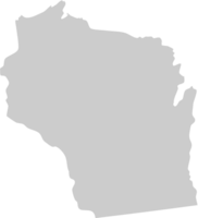 mapa de wisconsin vetor