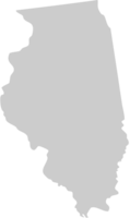 mapa de Illinois vetor