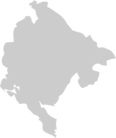 mapa de montenegro vetor