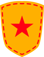 estrela escudo escudo vetor