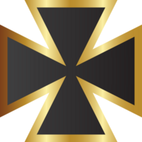 cruz de Malta de ouro vetor