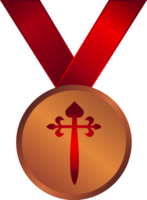 medalha da cruz maltesa vetor