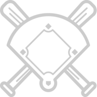 emblema de diamante de beisebol vetor