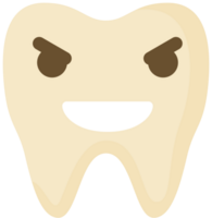 dente emoji com raiva vetor