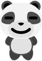 sorriso de panda emoji vetor