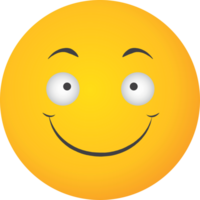 emoji rosto amarelo sorriso vetor