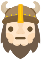 emoji viking neutral vetor