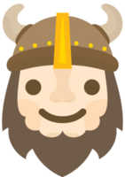 sorriso emoji viking vetor