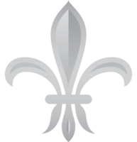 fleur de lis prata vetor