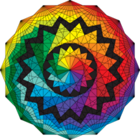 geométrico círculo arco Iris vetor