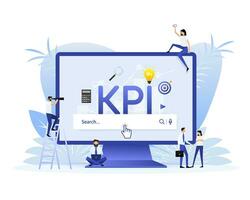 plano ícone com kpi para marketing Projeto. financeiro investimento. o negócio dados análise vetor