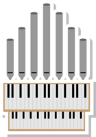 instrumento de música piano igreja vetor