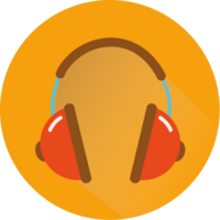 ícone da música fone de ouvido vetor